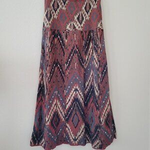 Peruvian Connection Pima Cotton Knit Maxi Skirt, size M